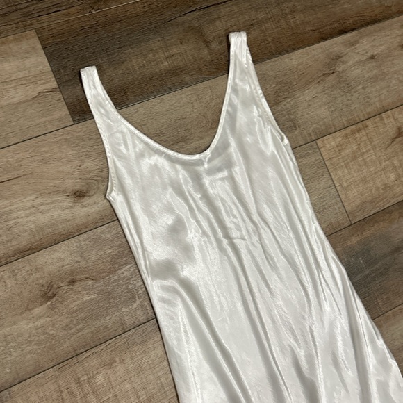 Enza Costa satin tank dress in cloud - Picture 4 of 9